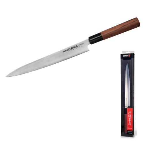 SAMURA OKINAWA YANAGIBA Професионален нож за суши и риба с едностранно заточване 24 см