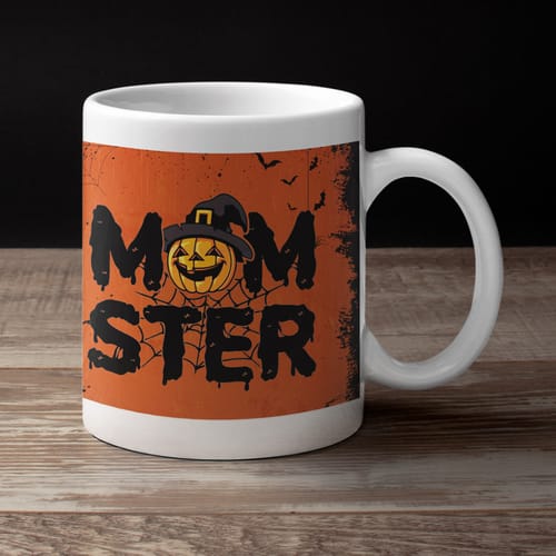 Светеща/фосфоресцираща чаша за Хелоуин "Momster"