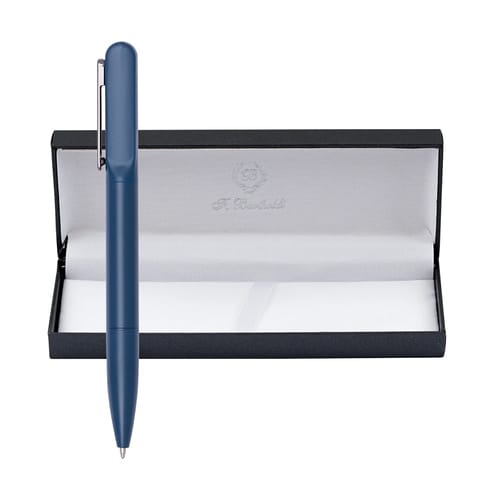 Светеща, тъмно синя химикалка Ostin в кутия, гравирана по Ваша идея 2253