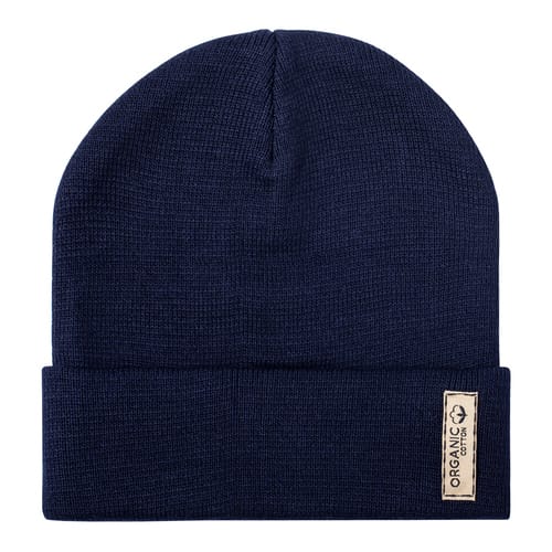 Зимна памучна шапка с бродерия по Ваша идея, синя