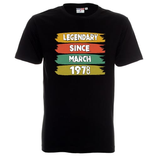 Тениска с надпис "Legendary Since...."