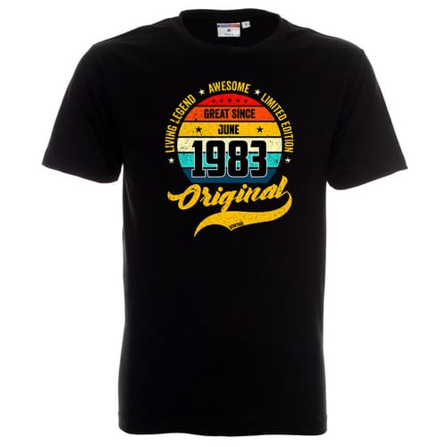 Тениска с надпис "Great Since...."