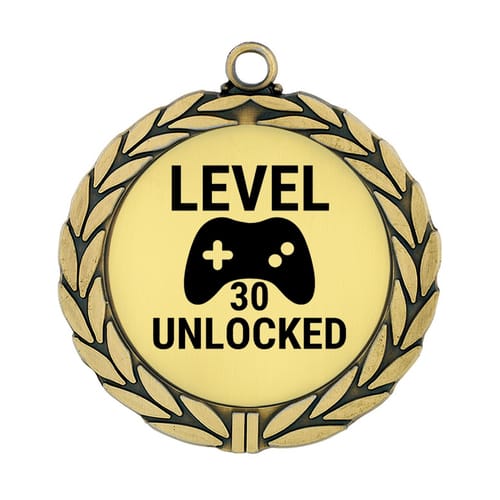 Медал за рожден ден "Level ...... Unlocked"