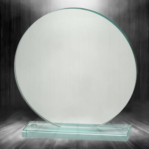 Гравиран кристален кръг 20 см. диаметър / GL650 А