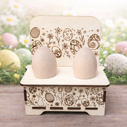 Стойка за Великденски яйца с оранаменти