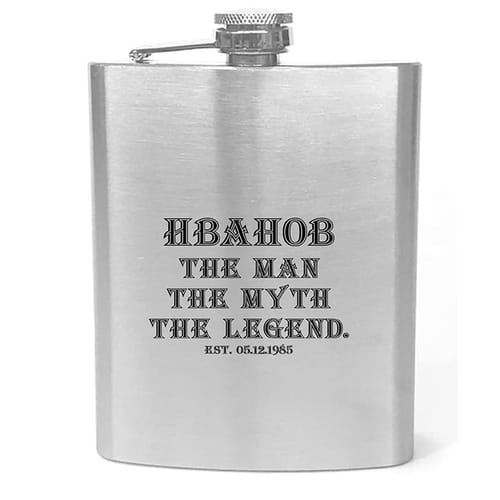 🔥 Метална бутилка за алкохол за рожден ден