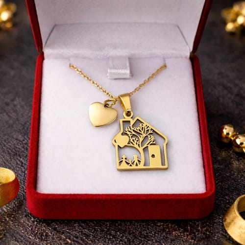 🏡Колие „Дом и семейство“ – символ на уют, любов и принадлежност