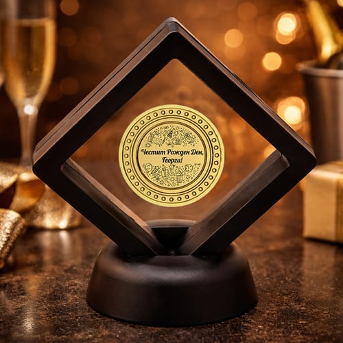 Гравирана монета за рожден ден