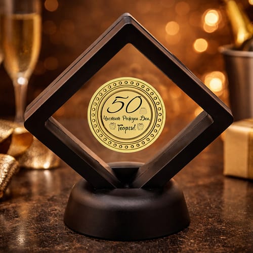 Гравирана монета за рожден ден