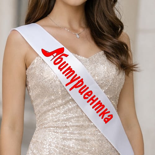 💃🎓 Сатенена лента за Мис с надпис: "Кралицата на бала" | блясък и стил🎓✨