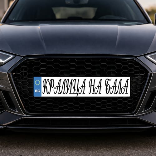 🎓Номер за кола с надпис "Кралица на бала"| стилен финал на абитуриентската вечер