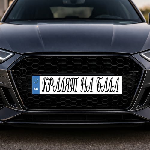 🎓Номер за кола с надпис "Кралят на бала"| стилен финал на абитуриентската вечер